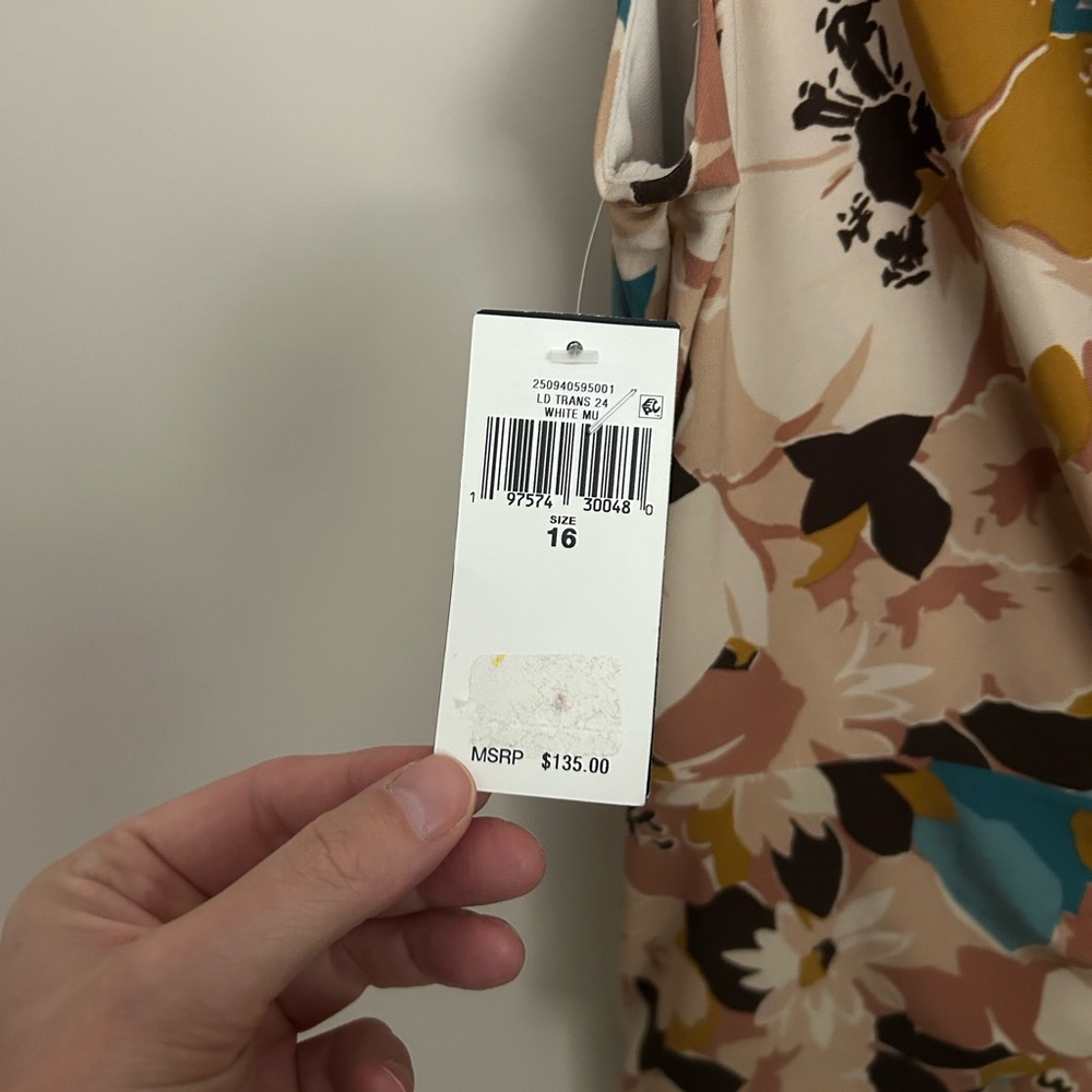 Lauren Ralph Lauren New With Tags Midi Length Dress Size16 - Picture 4 of 8